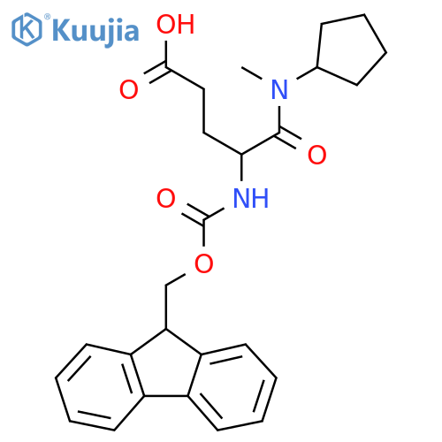 4-cyclopentyl(methyl)carbamoyl-4-({(9H-fluoren-9-yl)methoxycarbonyl}amino)butanoic acid structure
