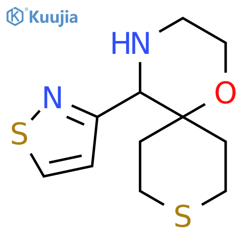 5-(1,2-thiazol-3-yl)-1-oxa-9-thia-4-azaspiro5.5undecane structure