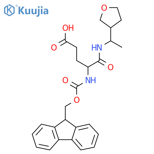 4-({(9H-fluoren-9-yl)methoxycarbonyl}amino)-4-{1-(oxolan-3-yl)ethylcarbamoyl}butanoic acid structure