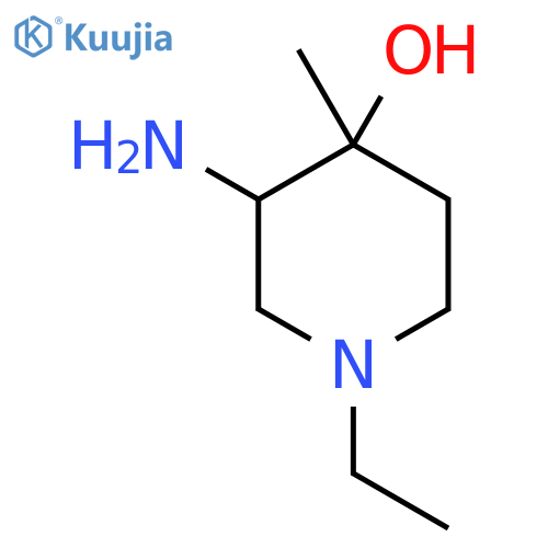 3-amino-1-ethyl-4-methylpiperidin-4-ol structure