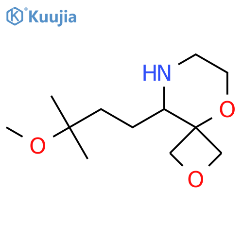 9-(3-methoxy-3-methylbutyl)-2,5-dioxa-8-azaspiro3.5nonane structure