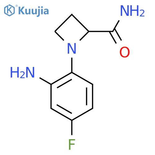 1-(2-amino-4-fluorophenyl)azetidine-2-carboxamide structure