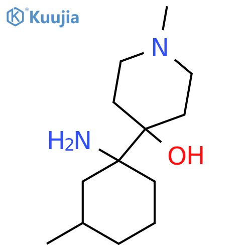 4-(1-amino-3-methylcyclohexyl)-1-methylpiperidin-4-ol structure