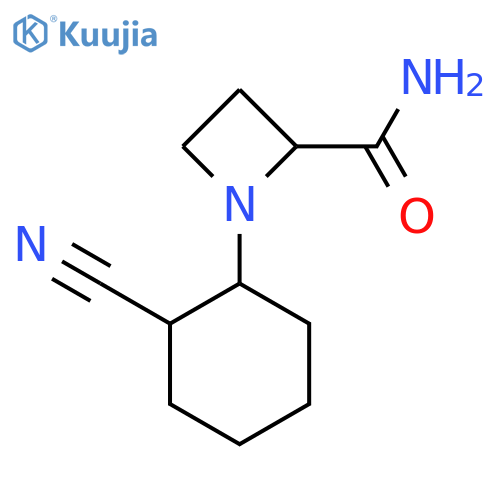 1-(2-cyanocyclohexyl)azetidine-2-carboxamide structure