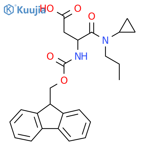 3-cyclopropyl(propyl)carbamoyl-3-({(9H-fluoren-9-yl)methoxycarbonyl}amino)propanoic acid structure