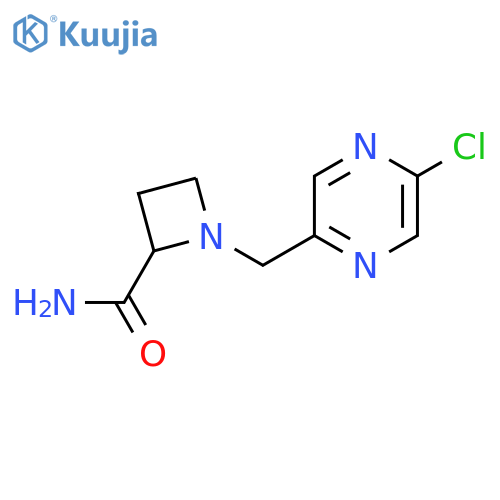 1-(5-chloropyrazin-2-yl)methylazetidine-2-carboxamide structure