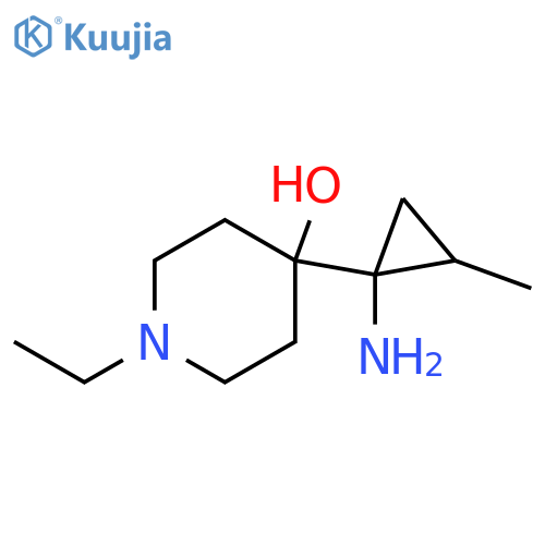 4-(1-amino-2-methylcyclopropyl)-1-ethylpiperidin-4-ol structure
