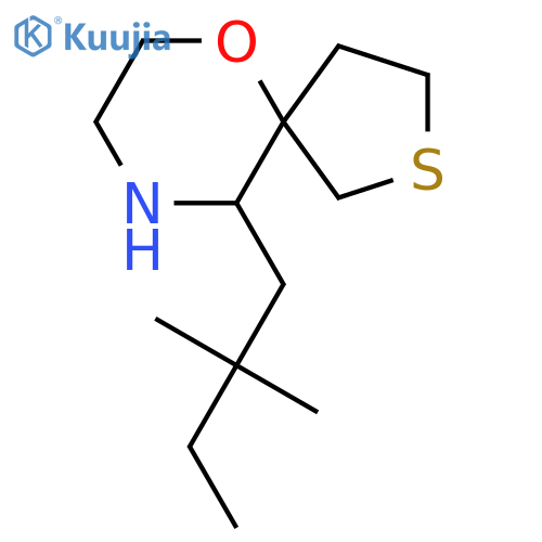 10-(2,2-dimethylbutyl)-6-oxa-2-thia-9-azaspiro4.5decane structure