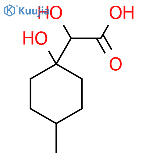 2-hydroxy-2-(1-hydroxy-4-methylcyclohexyl)acetic acid structure