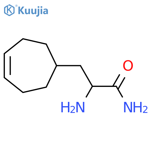 2-amino-3-(cyclohept-4-en-1-yl)propanamide structure
