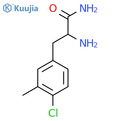2-Amino-3-(4-chloro-3-methylphenyl)propanamide structure