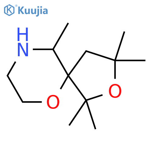 1,1,3,3,10-pentamethyl-2,6-dioxa-9-azaspiro4.5decane structure