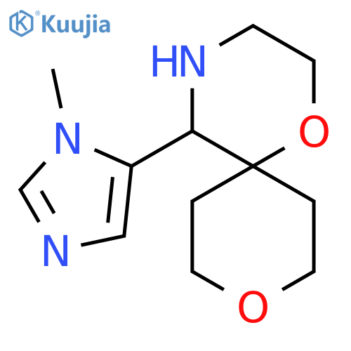 5-(1-methyl-1H-imidazol-5-yl)-1,9-dioxa-4-azaspiro5.5undecane structure