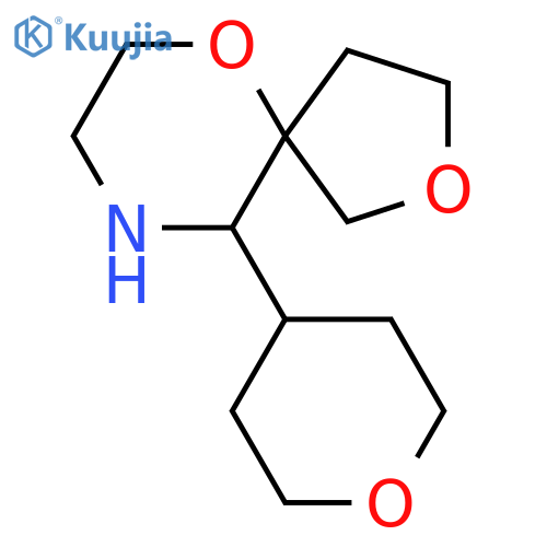 10-(oxan-4-yl)-2,6-dioxa-9-azaspiro4.5decane structure