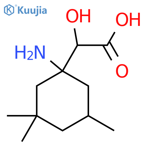 2-(1-amino-3,3,5-trimethylcyclohexyl)-2-hydroxyacetic acid structure