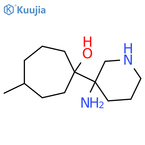1-(3-Aminopiperidin-3-yl)-4-methylcycloheptan-1-ol structure