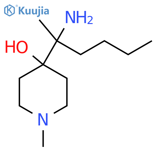 4-(2-aminohexan-2-yl)-1-methylpiperidin-4-ol structure