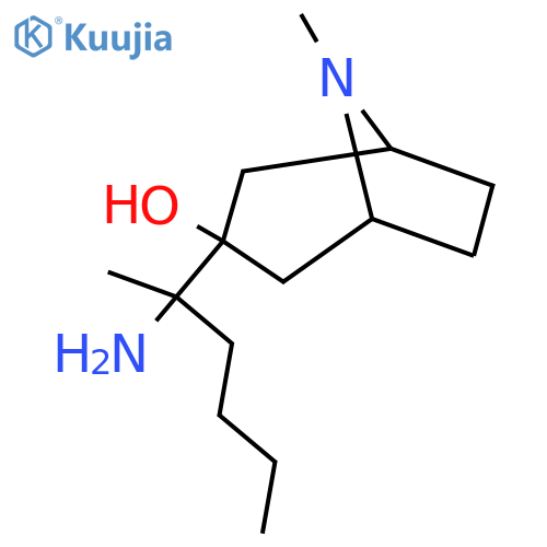3-(2-aminohexan-2-yl)-8-methyl-8-azabicyclo3.2.1octan-3-ol structure