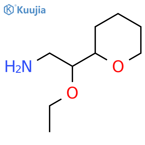 2-ethoxy-2-(oxan-2-yl)ethan-1-amine structure