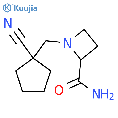 1-(1-cyanocyclopentyl)methylazetidine-2-carboxamide structure