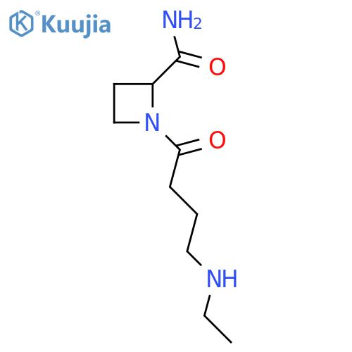 1-4-(ethylamino)butanoylazetidine-2-carboxamide structure