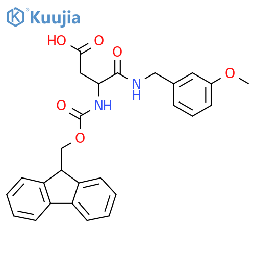 3-({(9H-fluoren-9-yl)methoxycarbonyl}amino)-3-{(3-methoxyphenyl)methylcarbamoyl}propanoic acid structure