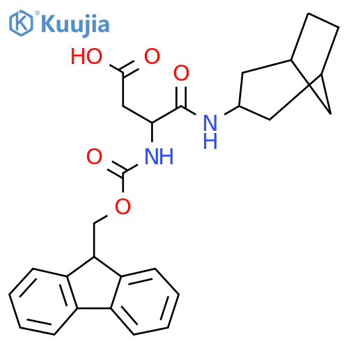 3-({bicyclo3.2.1octan-3-yl}carbamoyl)-3-({(9H-fluoren-9-yl)methoxycarbonyl}amino)propanoic acid structure