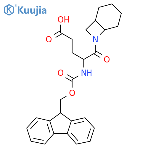 5-{7-azabicyclo4.2.0octan-7-yl}-4-({(9H-fluoren-9-yl)methoxycarbonyl}amino)-5-oxopentanoic acid structure