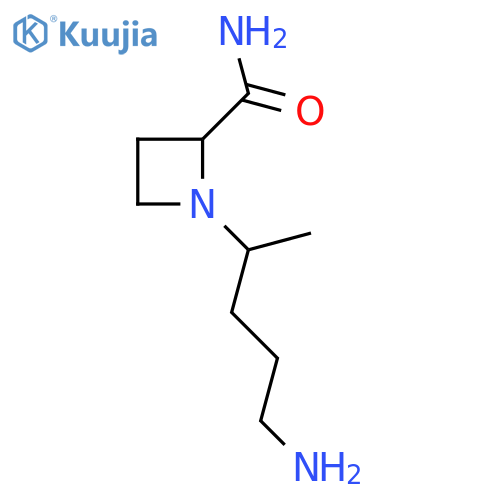 1-(5-aminopentan-2-yl)azetidine-2-carboxamide structure