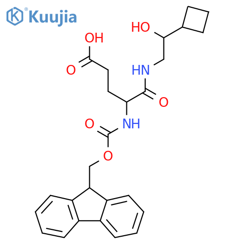 4-(2-cyclobutyl-2-hydroxyethyl)carbamoyl-4-({(9H-fluoren-9-yl)methoxycarbonyl}amino)butanoic acid structure