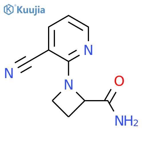 1-(3-cyanopyridin-2-yl)azetidine-2-carboxamide structure