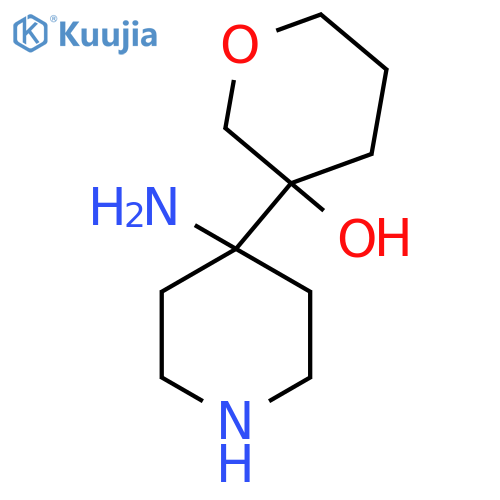 3-(4-aminopiperidin-4-yl)oxan-3-ol structure