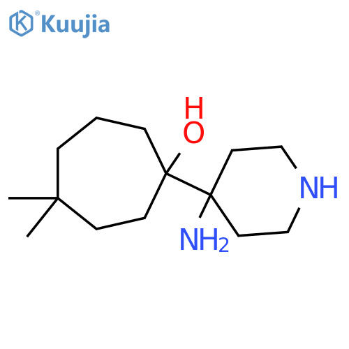 1-(4-Aminopiperidin-4-yl)-4,4-dimethylcycloheptan-1-ol structure