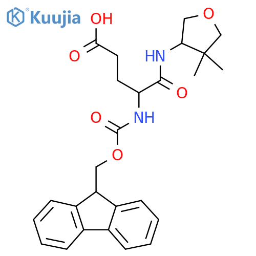 4-(4,4-dimethyloxolan-3-yl)carbamoyl-4-({(9H-fluoren-9-yl)methoxycarbonyl}amino)butanoic acid structure