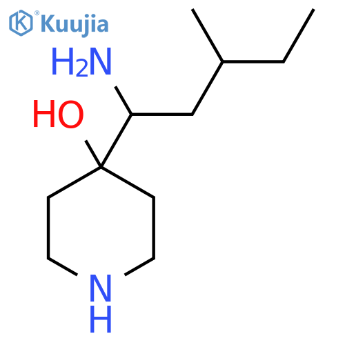 4-(1-amino-3-methylpentyl)piperidin-4-ol structure
