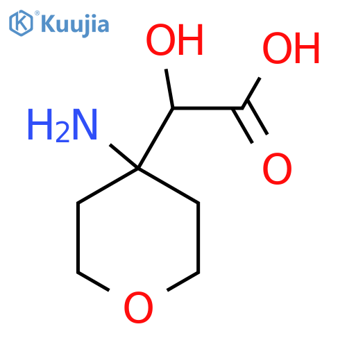 2-(4-aminooxan-4-yl)-2-hydroxyacetic acid structure