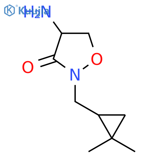 4-amino-2-(2,2-dimethylcyclopropyl)methyl-1,2-oxazolidin-3-one structure