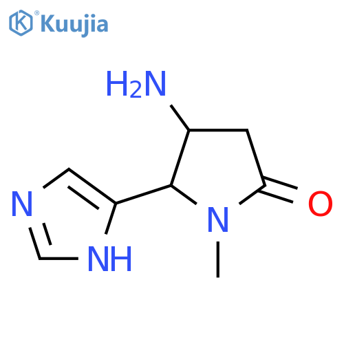 4-amino-5-(1H-imidazol-5-yl)-1-methylpyrrolidin-2-one structure