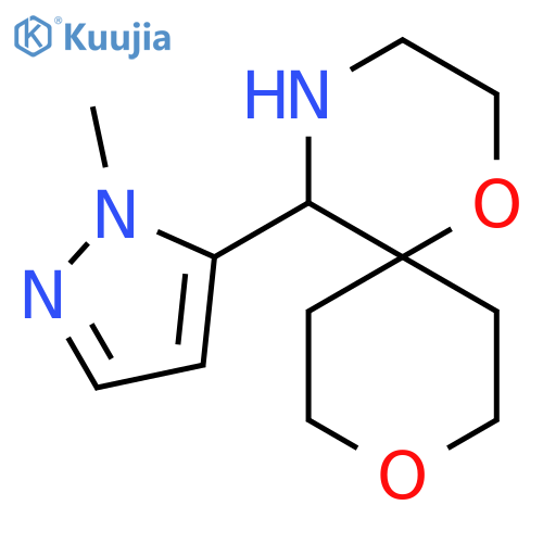 5-(1-methyl-1H-pyrazol-5-yl)-1,9-dioxa-4-azaspiro5.5undecane structure