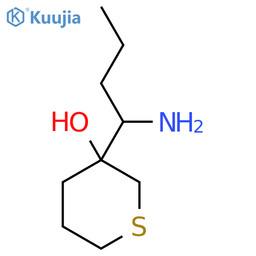3-(1-Aminobutyl)thian-3-ol structure