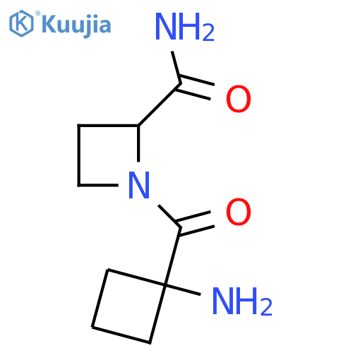 1-(1-aminocyclobutanecarbonyl)azetidine-2-carboxamide structure