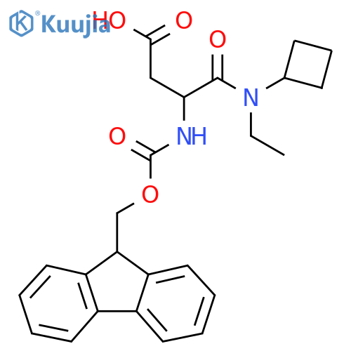 3-cyclobutyl(ethyl)carbamoyl-3-({(9H-fluoren-9-yl)methoxycarbonyl}amino)propanoic acid structure
