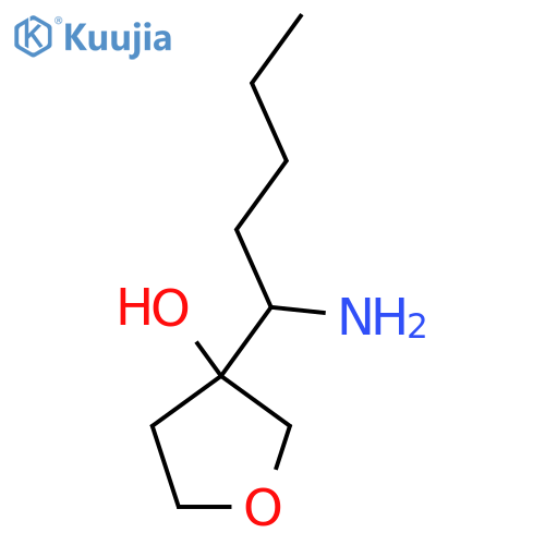 3-(1-Aminopentyl)oxolan-3-ol structure