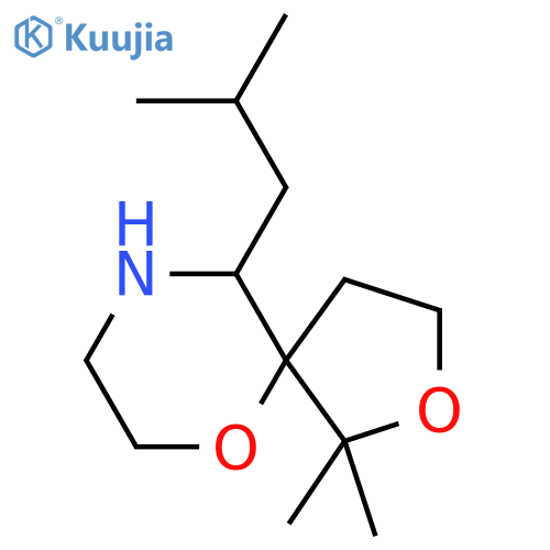 1,1-dimethyl-10-(2-methylpropyl)-2,6-dioxa-9-azaspiro4.5decane structure