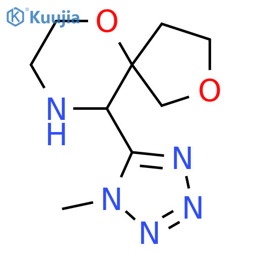 10-(1-methyl-1H-1,2,3,4-tetrazol-5-yl)-2,6-dioxa-9-azaspiro4.5decane structure