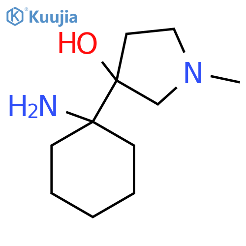3-(1-aminocyclohexyl)-1-methylpyrrolidin-3-ol structure