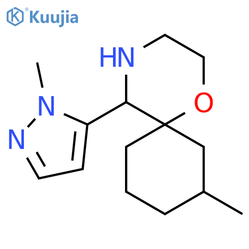 8-methyl-5-(1-methyl-1H-pyrazol-5-yl)-1-oxa-4-azaspiro5.5undecane structure