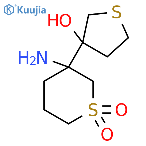 3-amino-3-(3-hydroxythiolan-3-yl)-1lambda6-thiane-1,1-dione structure