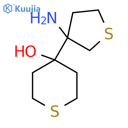 4-(3-aminothiolan-3-yl)thian-4-ol structure