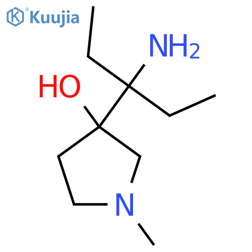 3-(3-aminopentan-3-yl)-1-methylpyrrolidin-3-ol structure